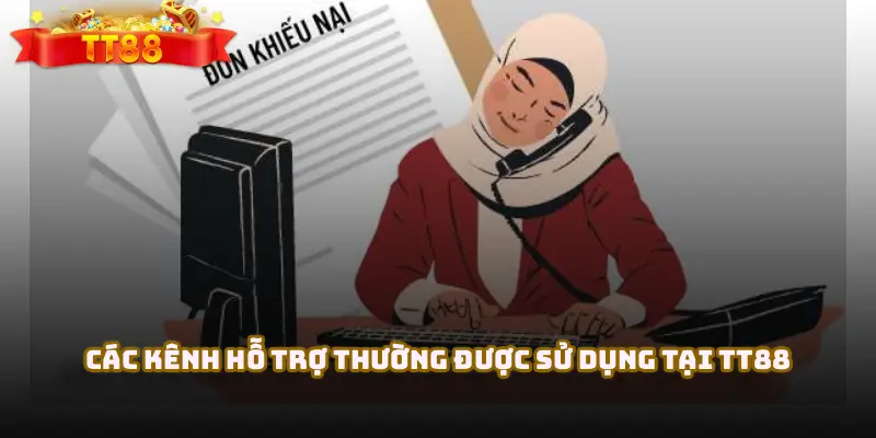 Các kênh hỗ trợ thường được sử dụng tại TT88