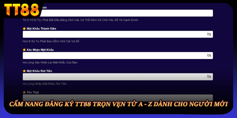 Cẩm nang đăng ký TT88 trọn vẹn từ A - Z dành cho người mới